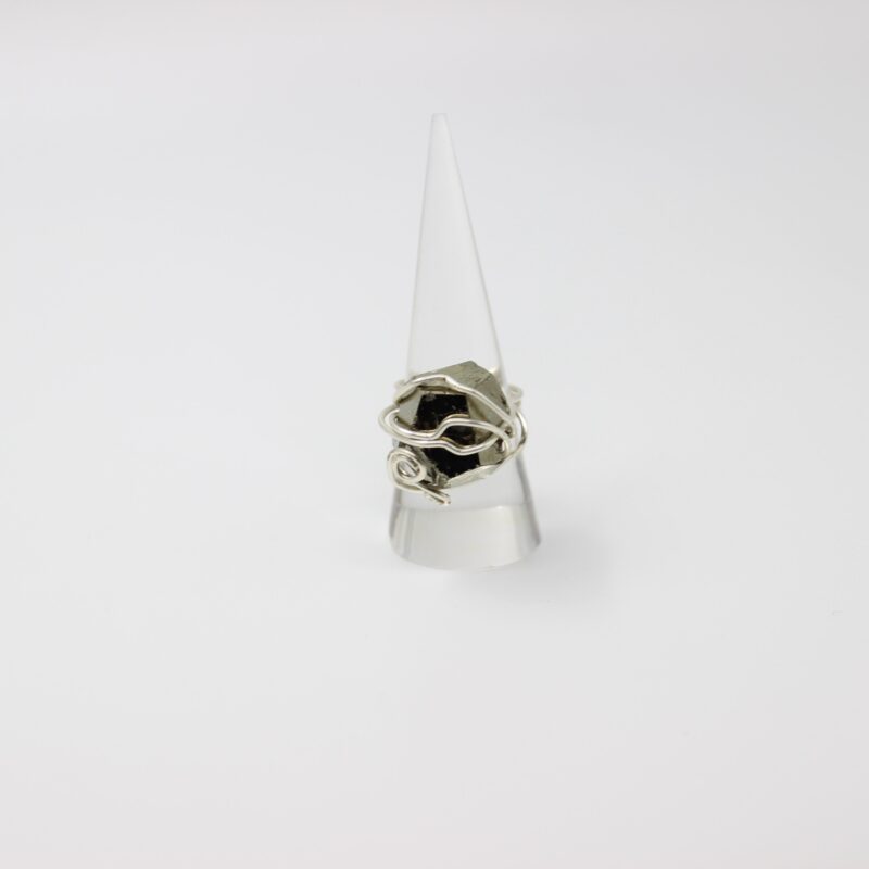 Pyrite Sterling Silver Wire Wrapped Ring