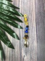 So Serene Blue Hair Jewel, Cowrie Shell, Cowrie Hair Jewel, Boho, Loc Jewelry