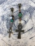 Ankh Hair Jewel Set, Boho, Loc Jewel, Loc Jewelry, Braid Accessories