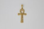 Large Gold Plated Ankh Necklace