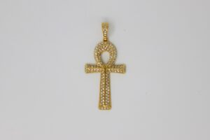Large Gold Plated Ankh Necklace