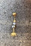 Gold Elephant Hair Jewel, Boho, Loc Jewel, Loc Jewelry, Braid Accessories