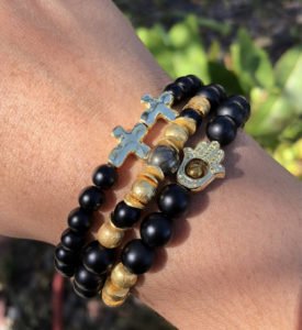 Matte black onyx Bless Up Stack