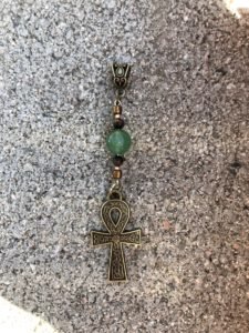 Large Ankh Hair Jewel, Ankh Jewelry, Loc Jewel, Loc Jewelry, Braid Accessories