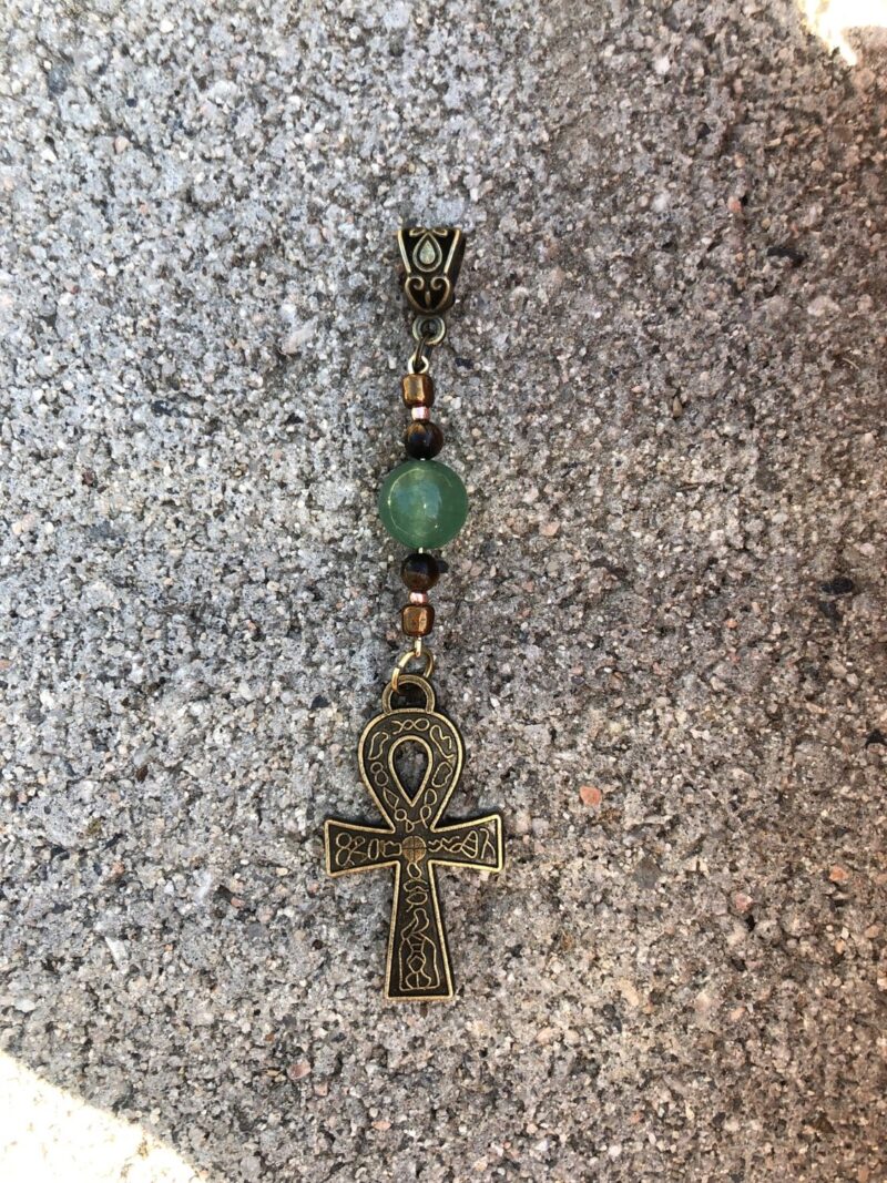 Large Ankh Hair Jewel, Ankh Jewelry, Loc Jewel, Loc Jewelry, Braid Accessories