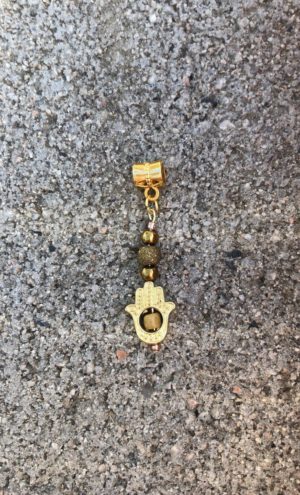 Gold Hamsa Hair Jewel, Hamsa Jewelry, Loc Jewel, Loc Jewelry, Braid Accessories