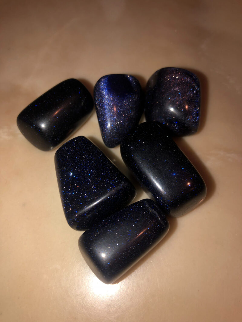 Tumbled Blue Goldstone