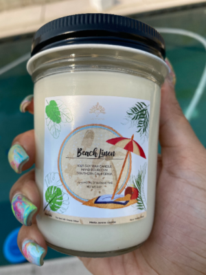 Beach Linen Soy Wax Candle