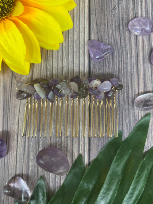 Amethyst Jewelry Haircomb