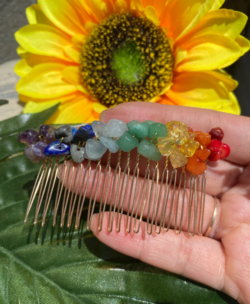 Chakra Crystal Comb