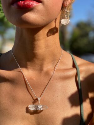 Clear Quartz Jewelry Set