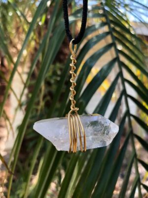 Clear Crystal Quartz Pendant
