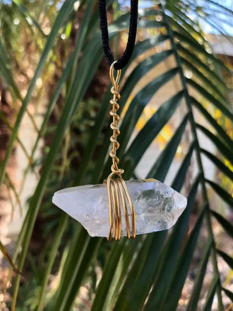 Clear Crystal Quartz Pendant