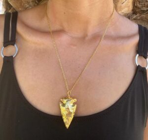 Jasper Arrowhead Necklace