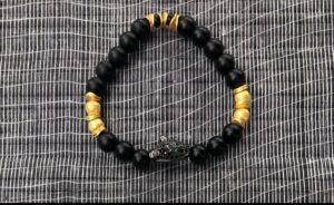 Black Matt Onyx Black Panther Bracelet 