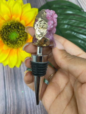 Agate Geode Wine Stopper