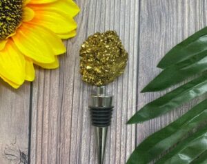 Pyrite Geode Wine Stopper